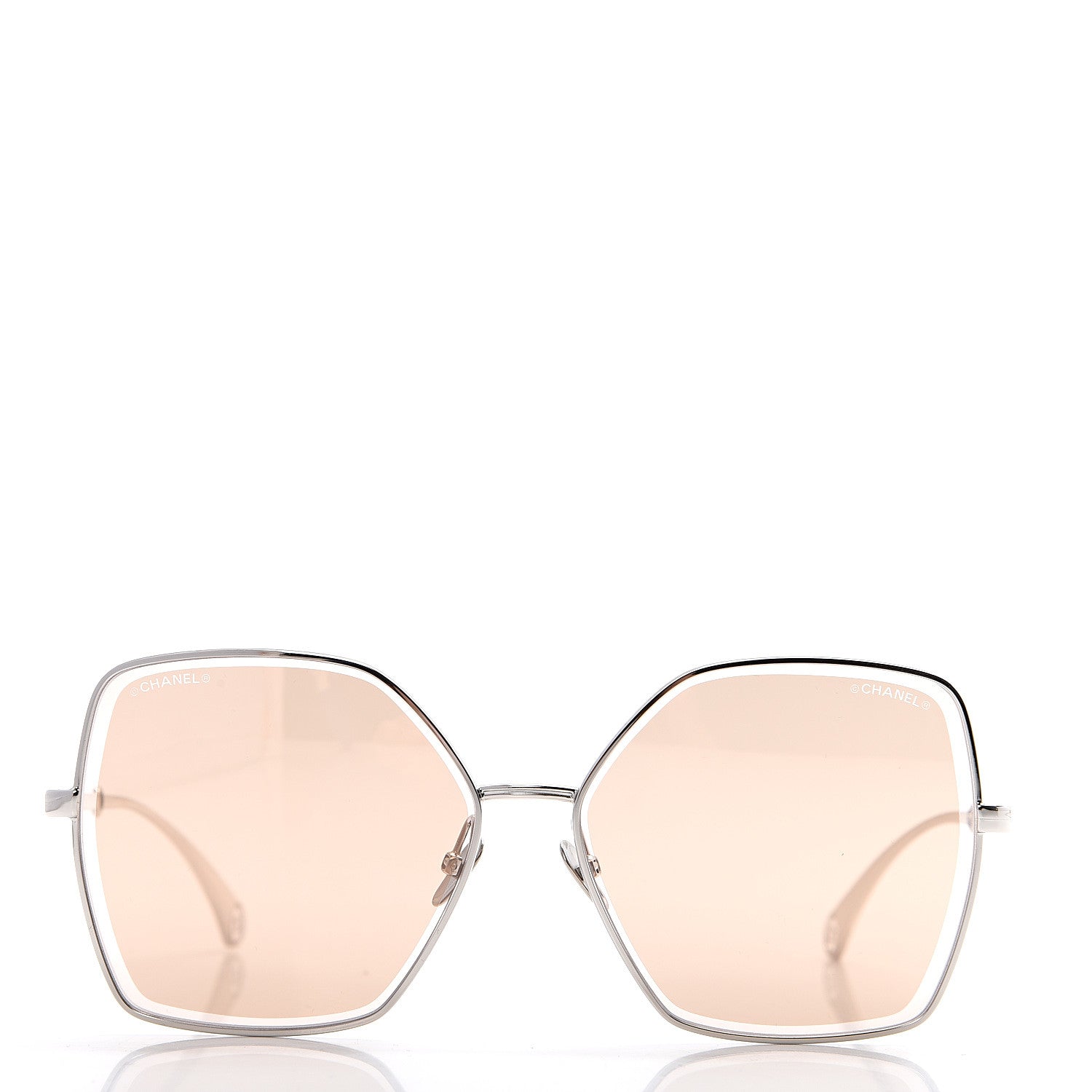 Chanel Butterfly Removable Pearl Chain Sunglasses 4262 Brown 3 of 9