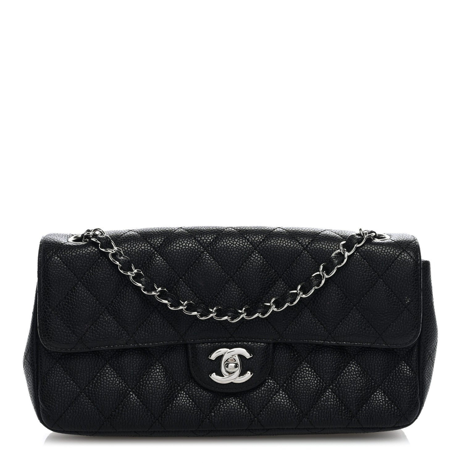 Chanel Caviar Quilted East West Flap Black 1 of 10