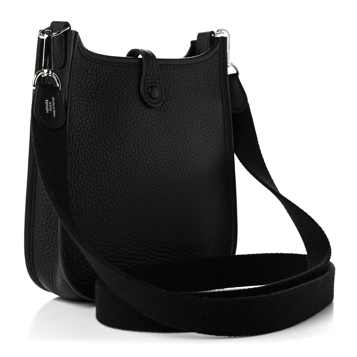Hermes Taurillon Clemence Evelyne TPM Black 3 of 11