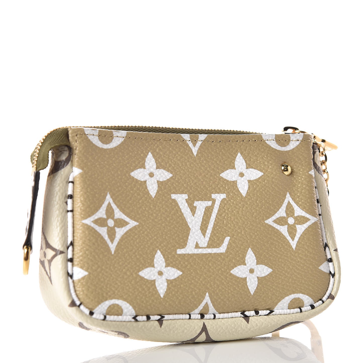Monogram Giant Micro Pochette Accessories Kaki White