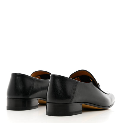 Gucci Goatskin Womens Horsebit Mid-Heel Loafers 38 Black 4 of 11