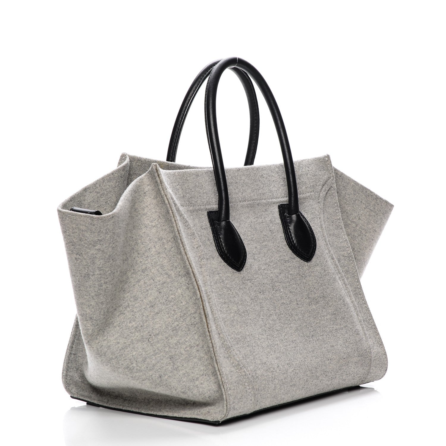 Celine Felt Medium Phantom Luggage Pearl Grey 3 of 7