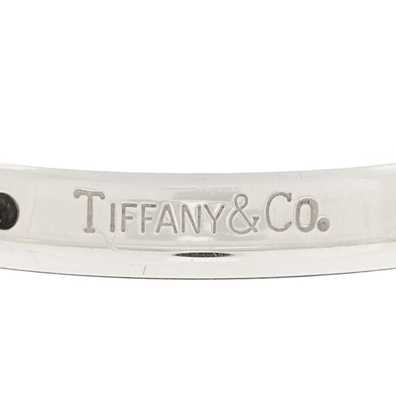 Tiffany Sterling Silver Diamond Elsa Peretti Band Ring 53 6.5 3 of 4
