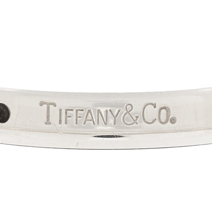Tiffany Sterling Silver Diamond Elsa Peretti Band Ring 53 6.5 3 of 4