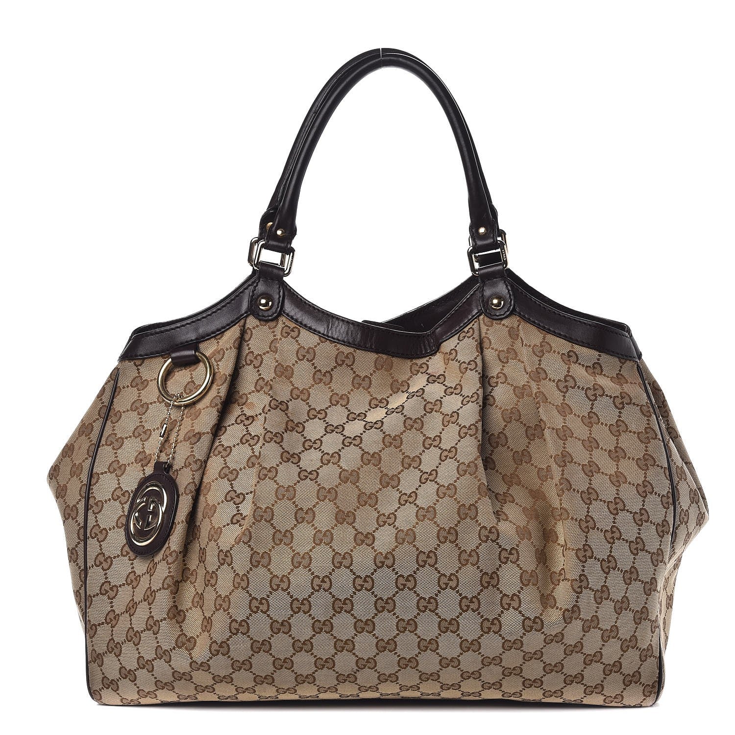 Gucci Monogram Large Sukey Tote Dark Brown 1 of 15