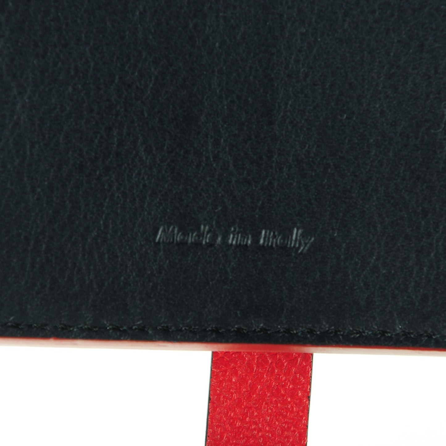 Grained Calfskin Large Multifunction Strap Wallet Coquelicot