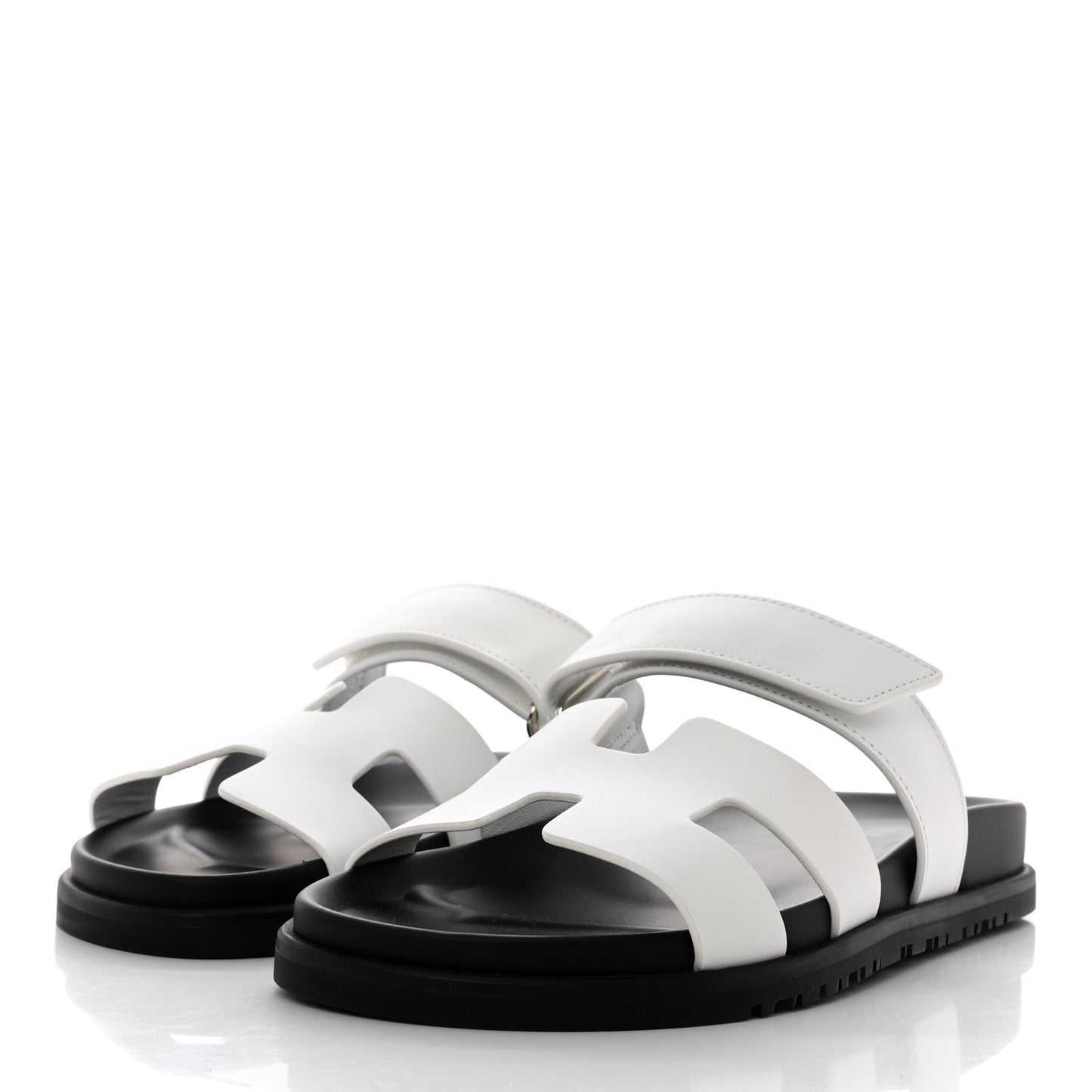 Calfskin Womens Chypre Sandals 38 White