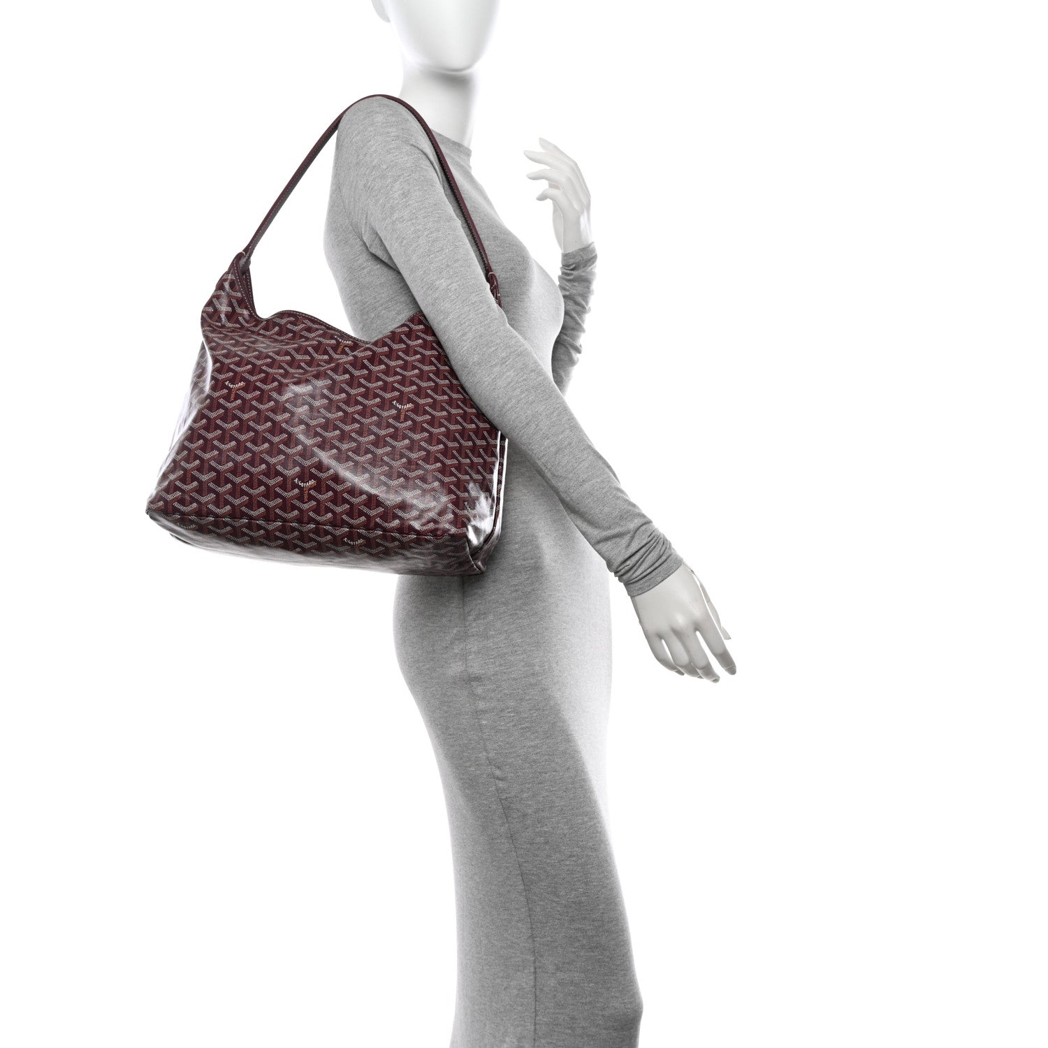 Goyard Goyardine Boheme Hobo Burgundy 2 of 12