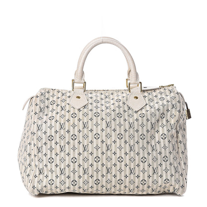 Louis Vuitton Mini Lin Croisette Speedy 30 Blue 1 of 11