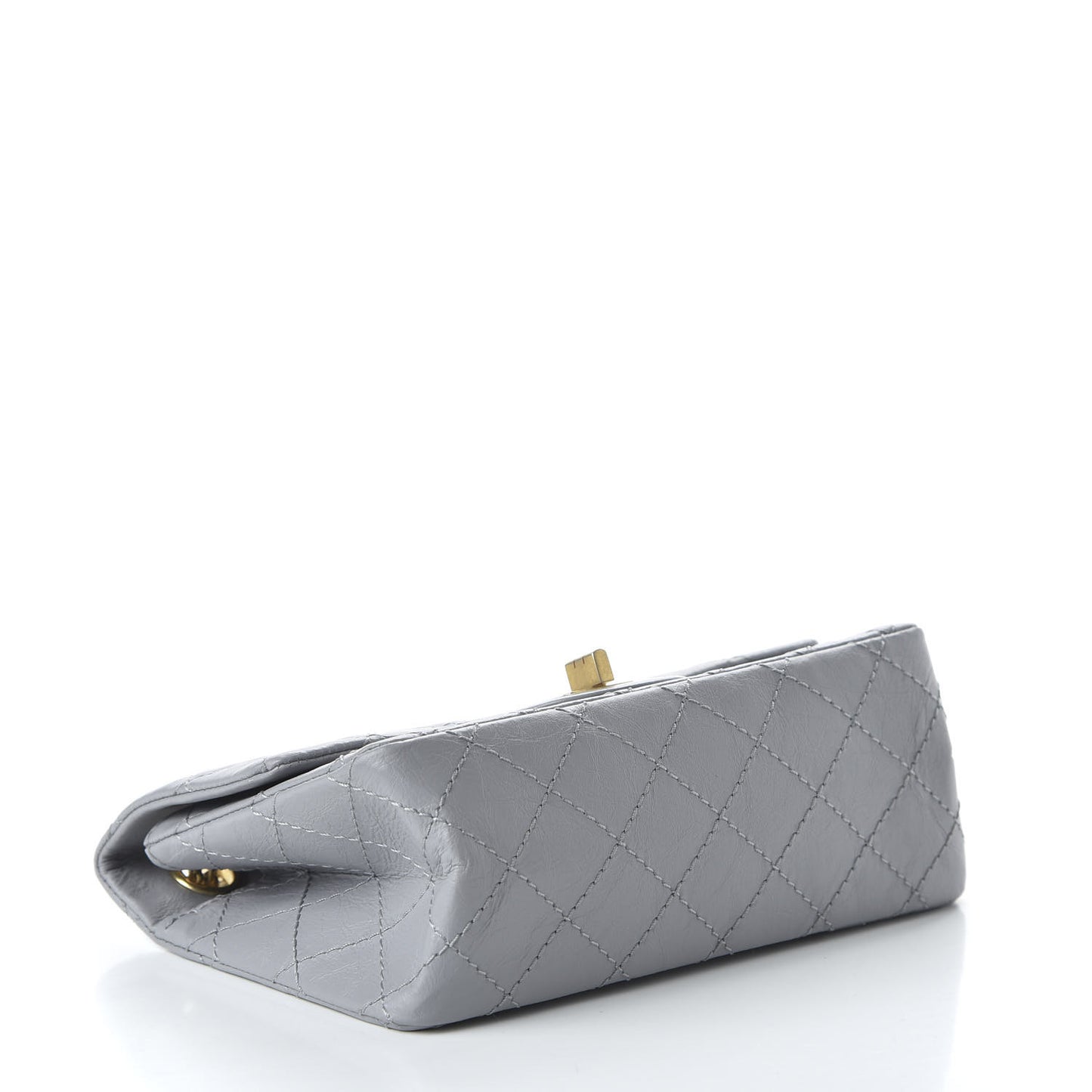Aged Calfskin Quilted 2.55 Reissue Mini Flap Grey