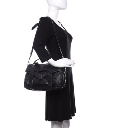 Proenza Schouler Lambskin Medium PS1 Satchel Black 3 of 20