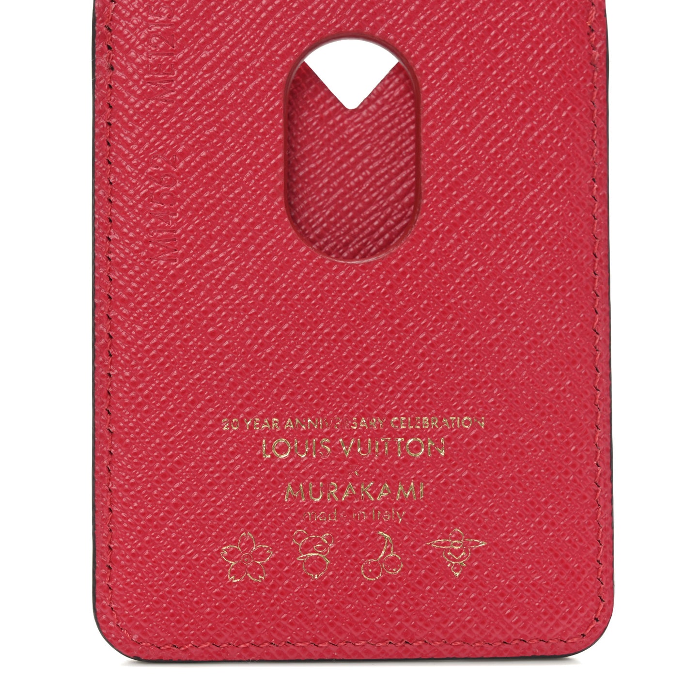 LV X TM Monogram Cerises Porte-Cartes Magnet