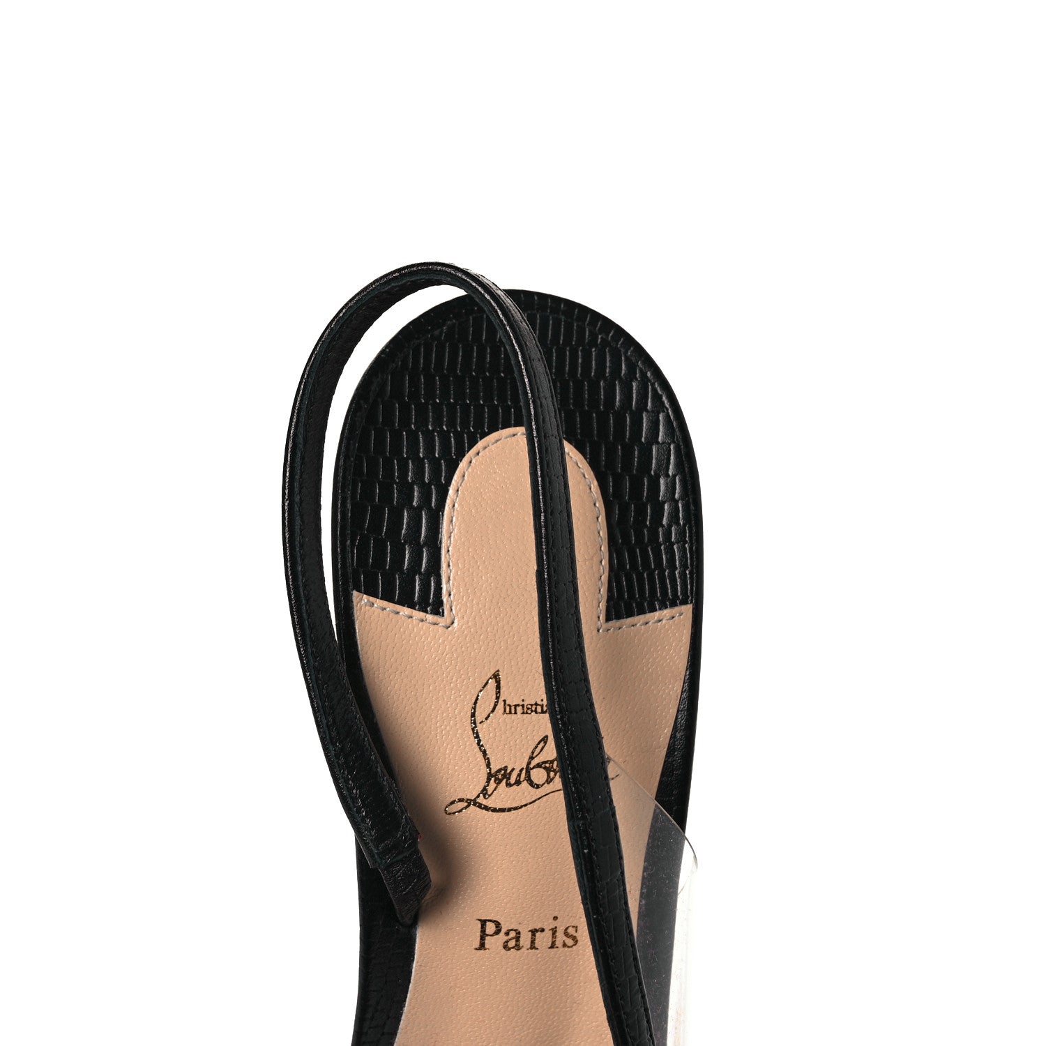 Christian Louboutin Calf Zarli PVC Optisexy 70 Pumps 38.5 Black 7 of 9