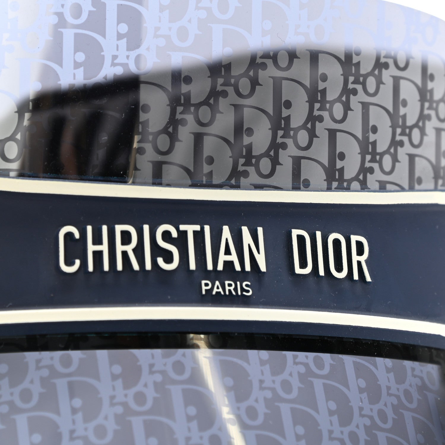 Christian Dior Oblique DiorClub V1U Sun Visor Blue 10 of 10