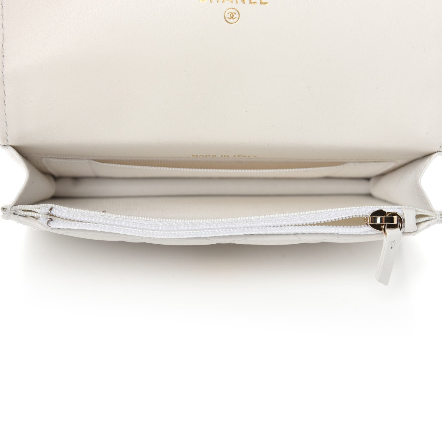 Chanel Calfskin Quilted Maxi Pearls Clutch With Chain White 5 of 12