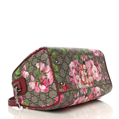 Gucci GG Supreme Monogram Blooms Small Boston Beige Multicolor Dry Rose 4 of 11