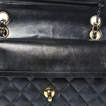 Chanel Lambskin Quilted Small Double Flap Black 14 of 15