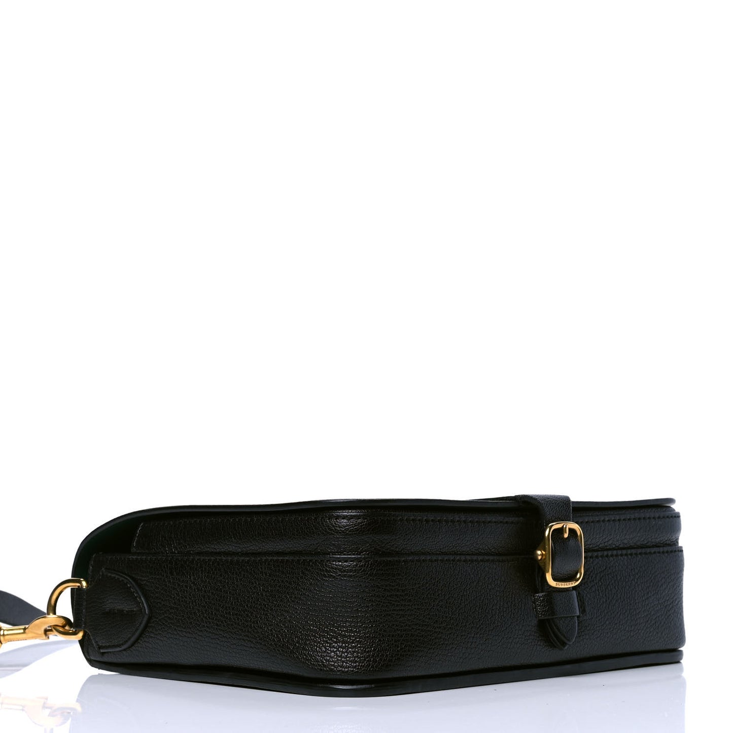 Calfskin Square Satchel Black