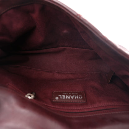 Chanel Calfskin In The Mix Jumbo Flap Burgundy 5 of 10