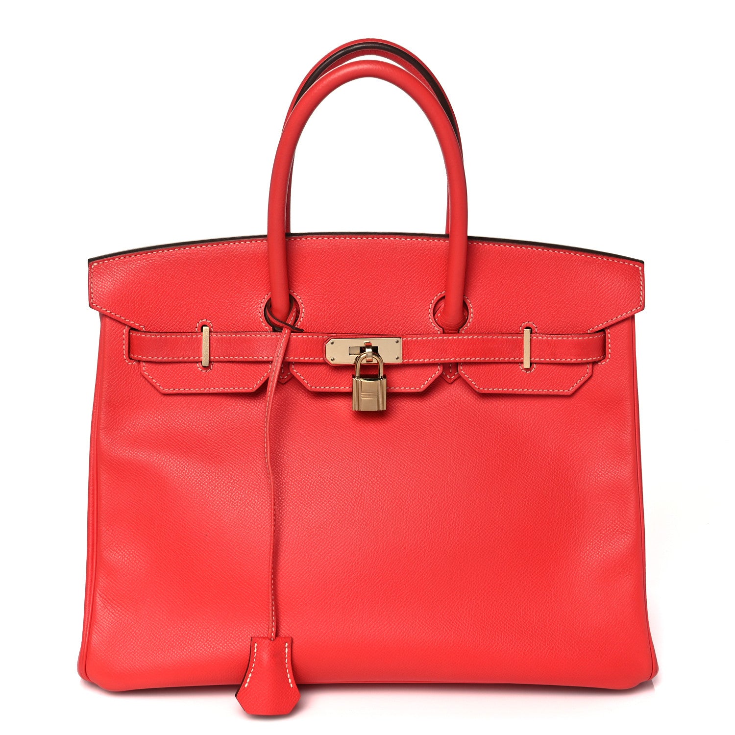 Hermes Epsom Candy Birkin 35 Rose Jaipur Gold 1 of 16