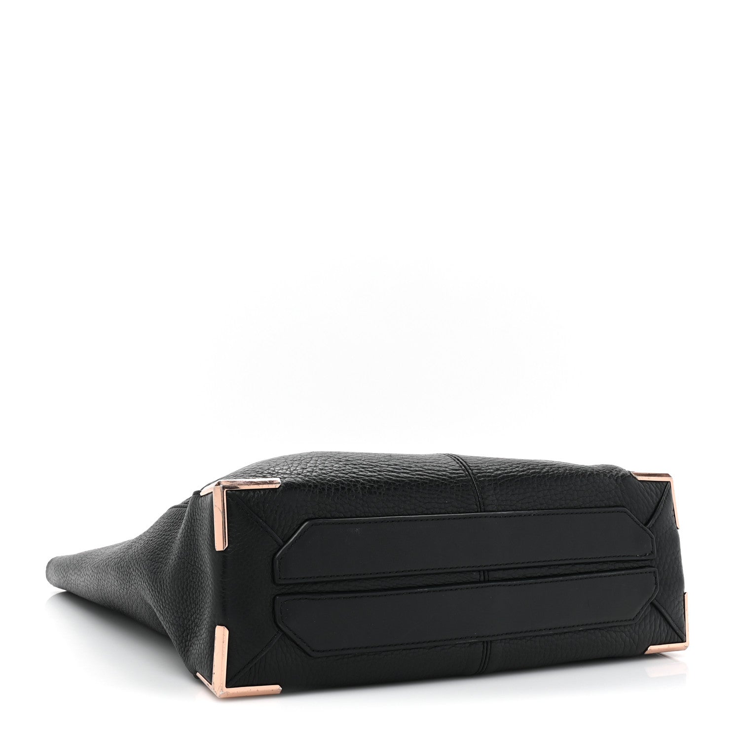 Alexander Wang Pebbled Calfskin Large Prisma Skeletal Tote Black Rose Gold Hardware 5 of 16