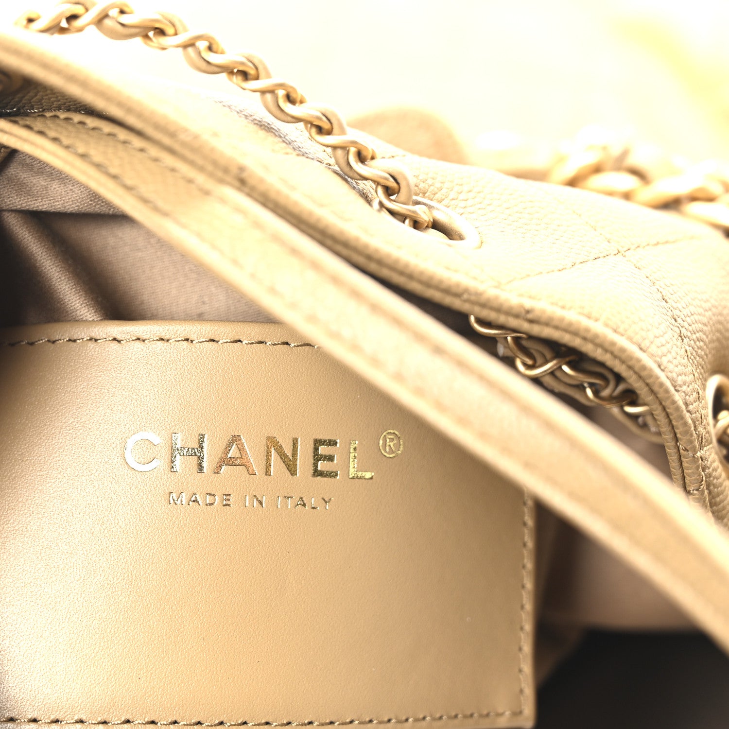 Chanel Caviar Quilted Medium Chanel 25 Handbag Dark Beige 7 of 12