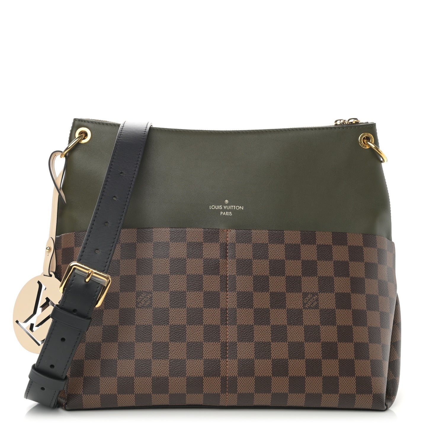 Damier Ebene Calfskin Maida Khaki