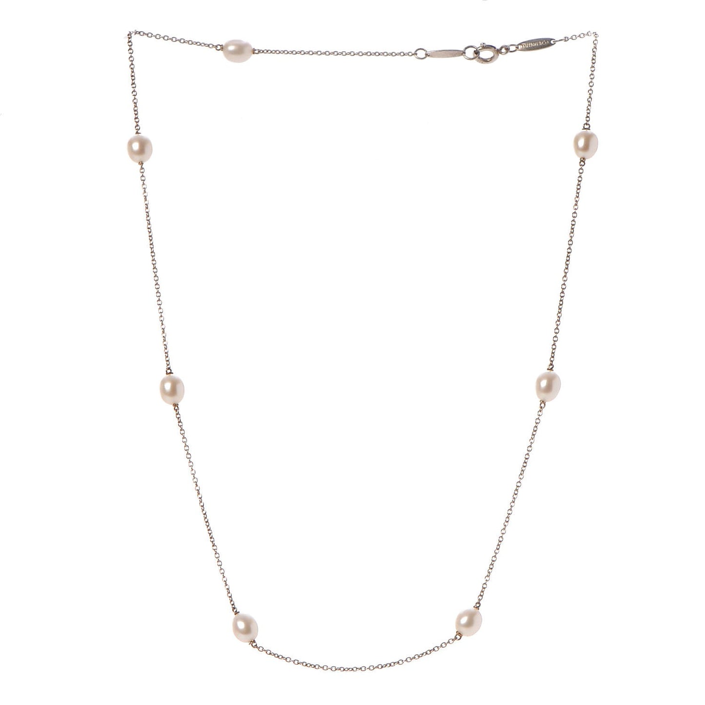 Sterling Silver 5.5-6mm Elsa Peretti Pearls By The Yard Necklace