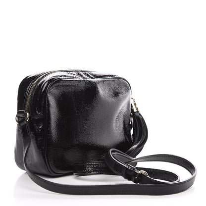 Gucci Soft Patent Small Soho Disco Bag Black 2 of 9