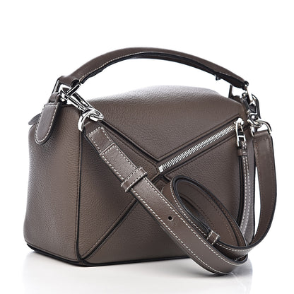 Loewe Calfskin Small Puzzle Bag Dark Taupe 3 of 9