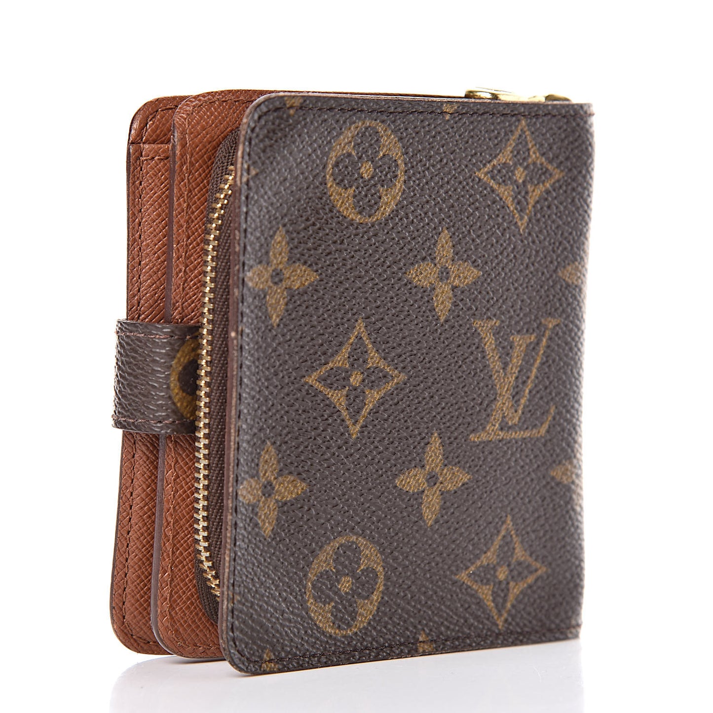 Monogram Compact Zippe Zipped Wallet