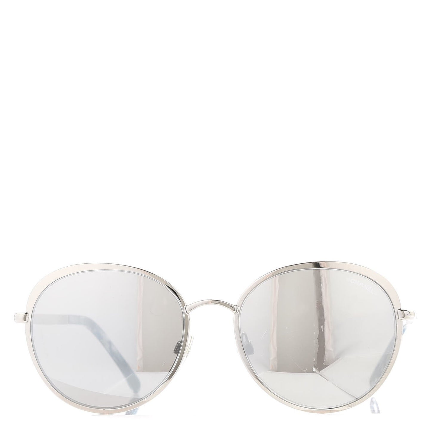 Round Spring Sunglasses 4206 Silver