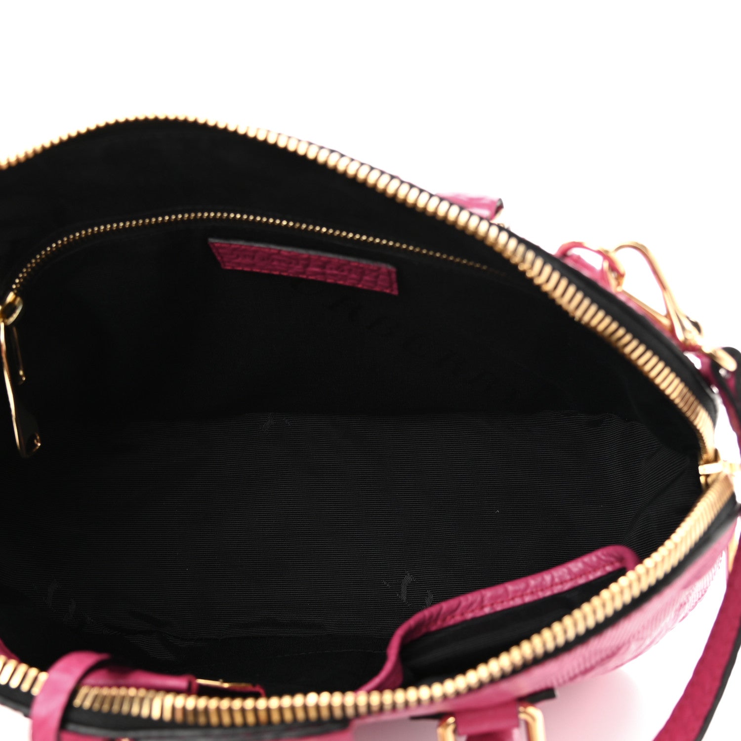 Burberry Heritage Grain Check Embossed Small Orchard Bowling Bag Dark Plum 5 of 10