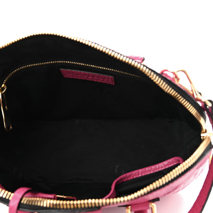 Burberry Heritage Grain Check Embossed Small Orchard Bowling Bag Dark Plum 5 of 10