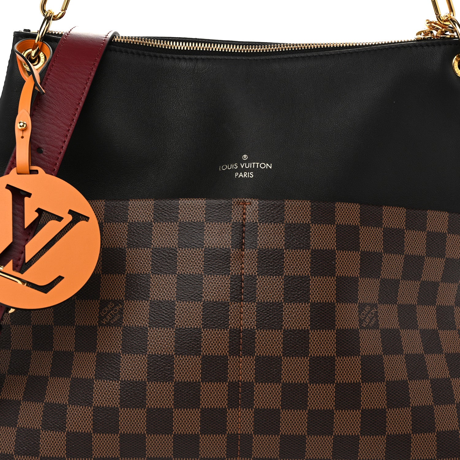 Louis Vuitton Damier Ebene Calfskin Maida Black 8 of 10