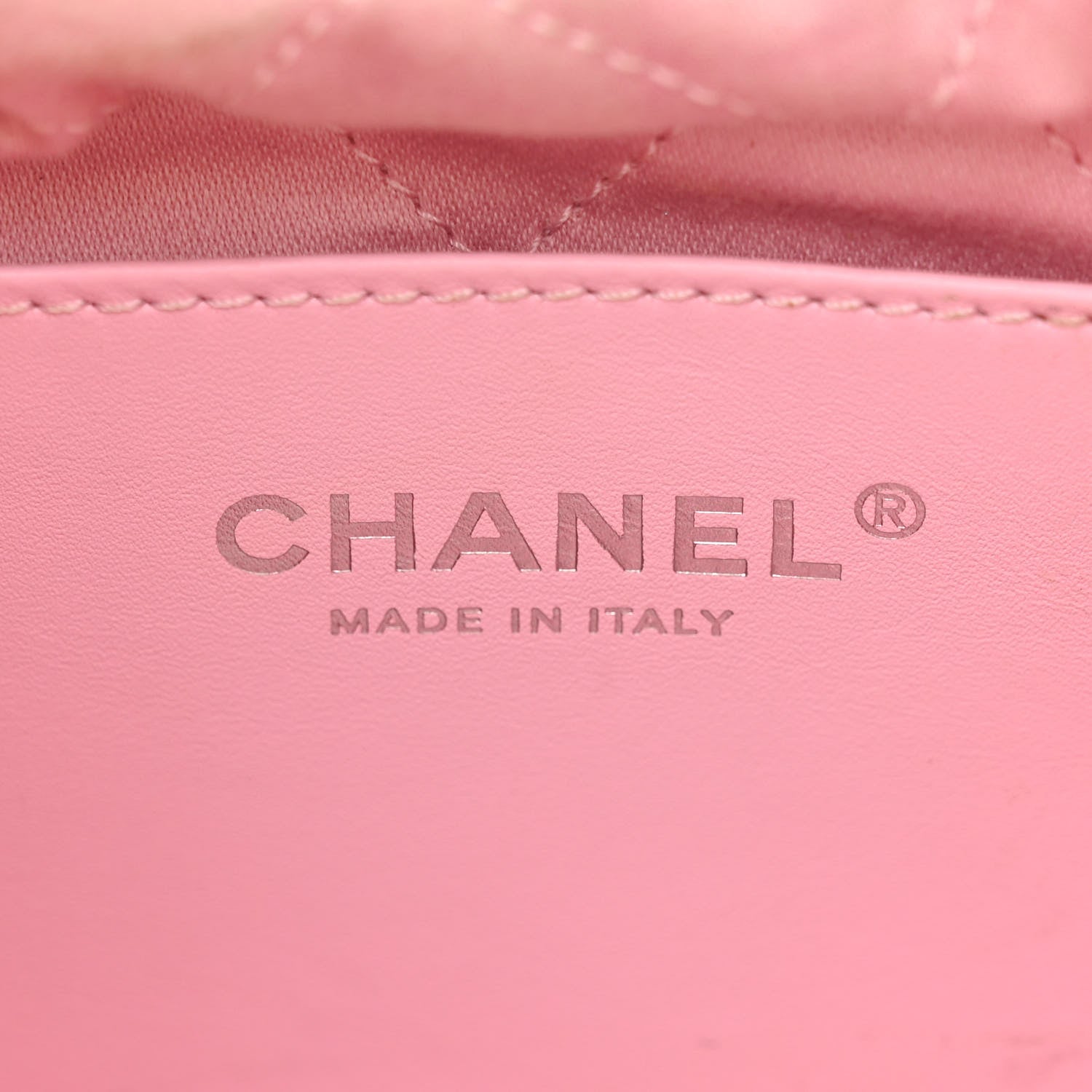 Chanel Patent Gradient Calfskin Quilted Mini Chanel 22 White Light Pink 6 of 12