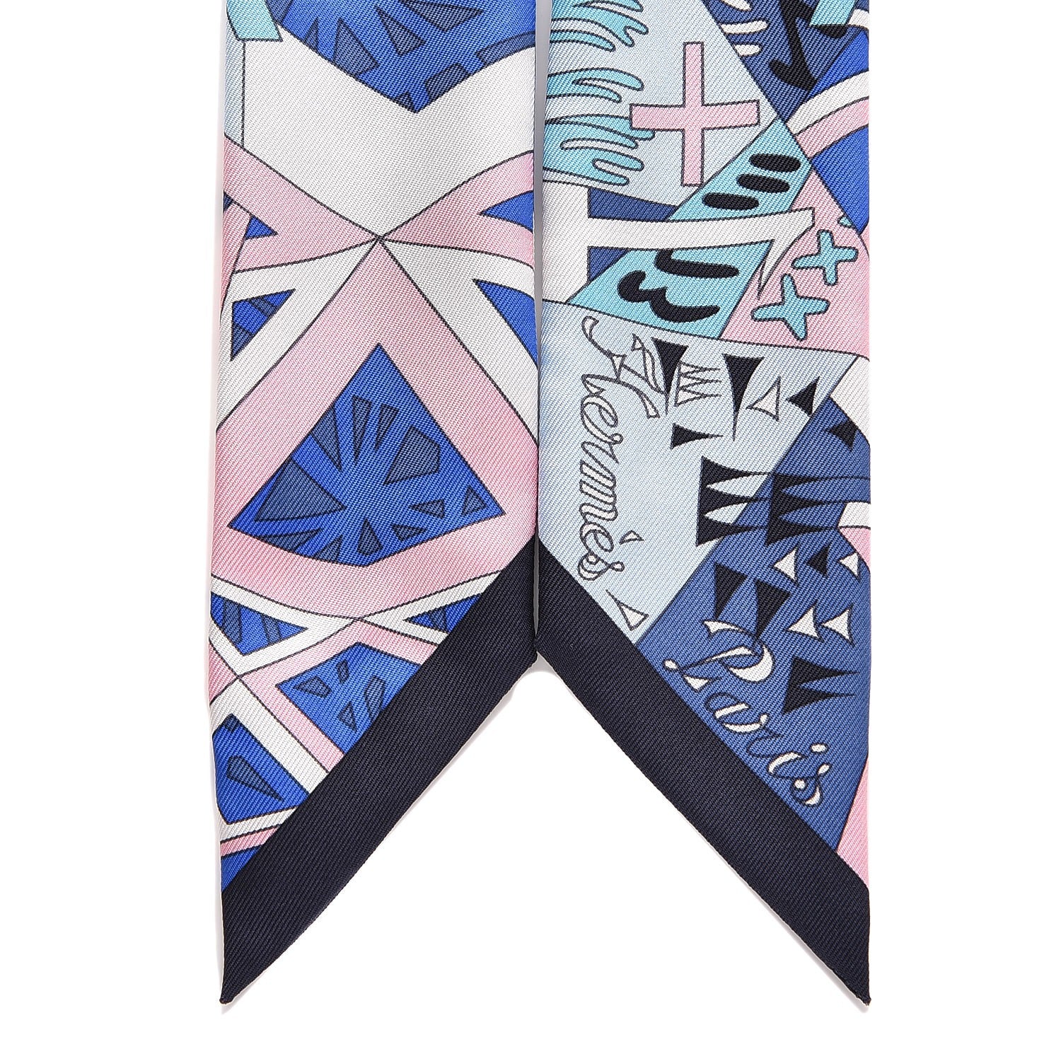 Hermes Silk Le Nombre D'Or Twilly 3 of 5