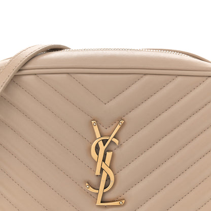 Saint Laurent Calfskin Matelasse Monogram Lou Camera Bag Nude Powder 8 of 14
