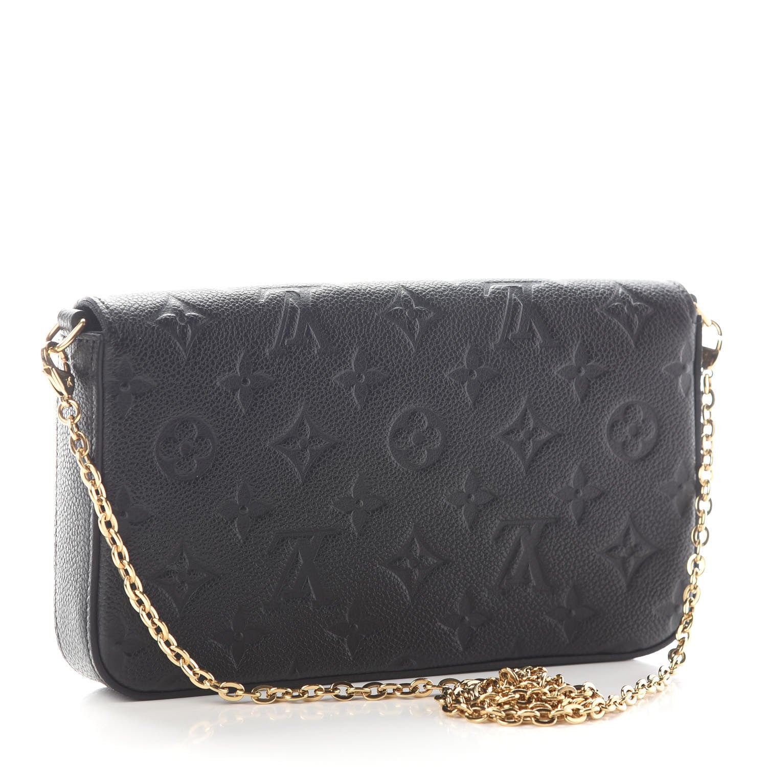 Louis Vuitton Empreinte Pochette Felicie Chain Wallet Black 4 of 11