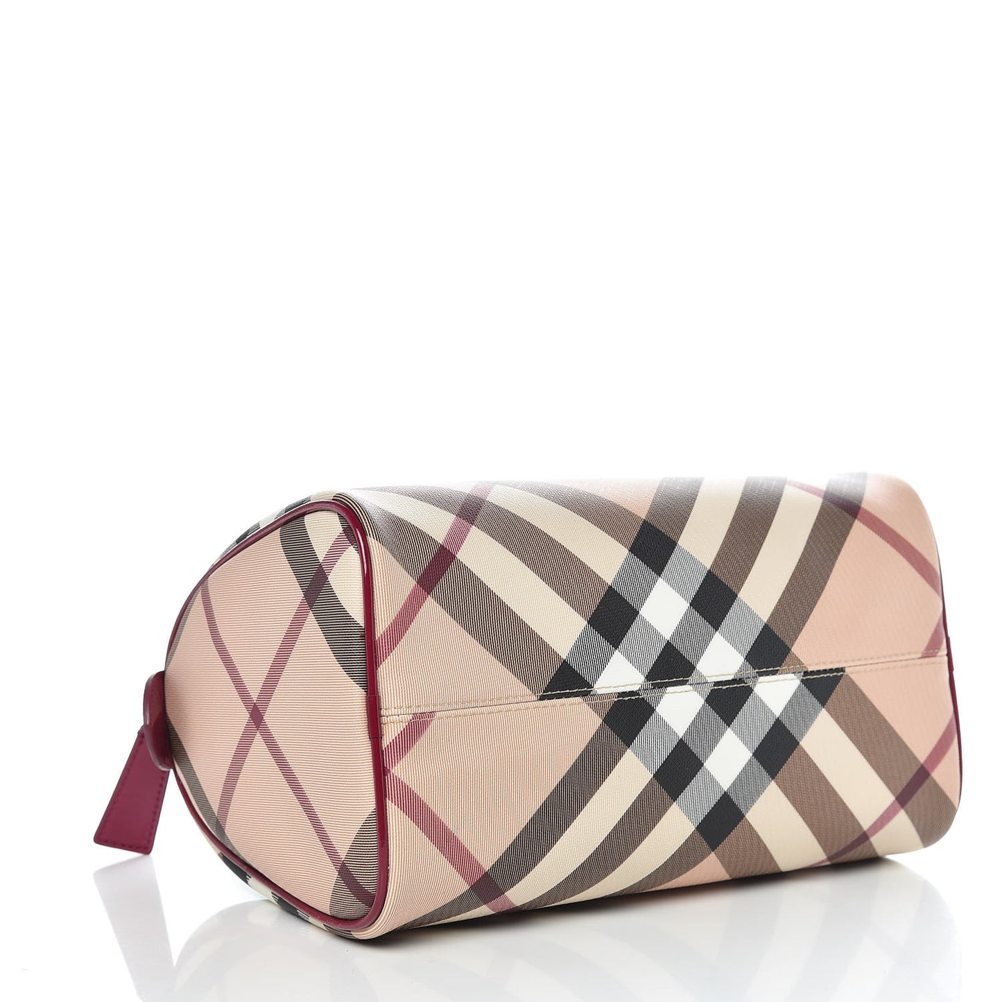 Patent Nova Check Chester Bowling Bag Raspberry Sorbet