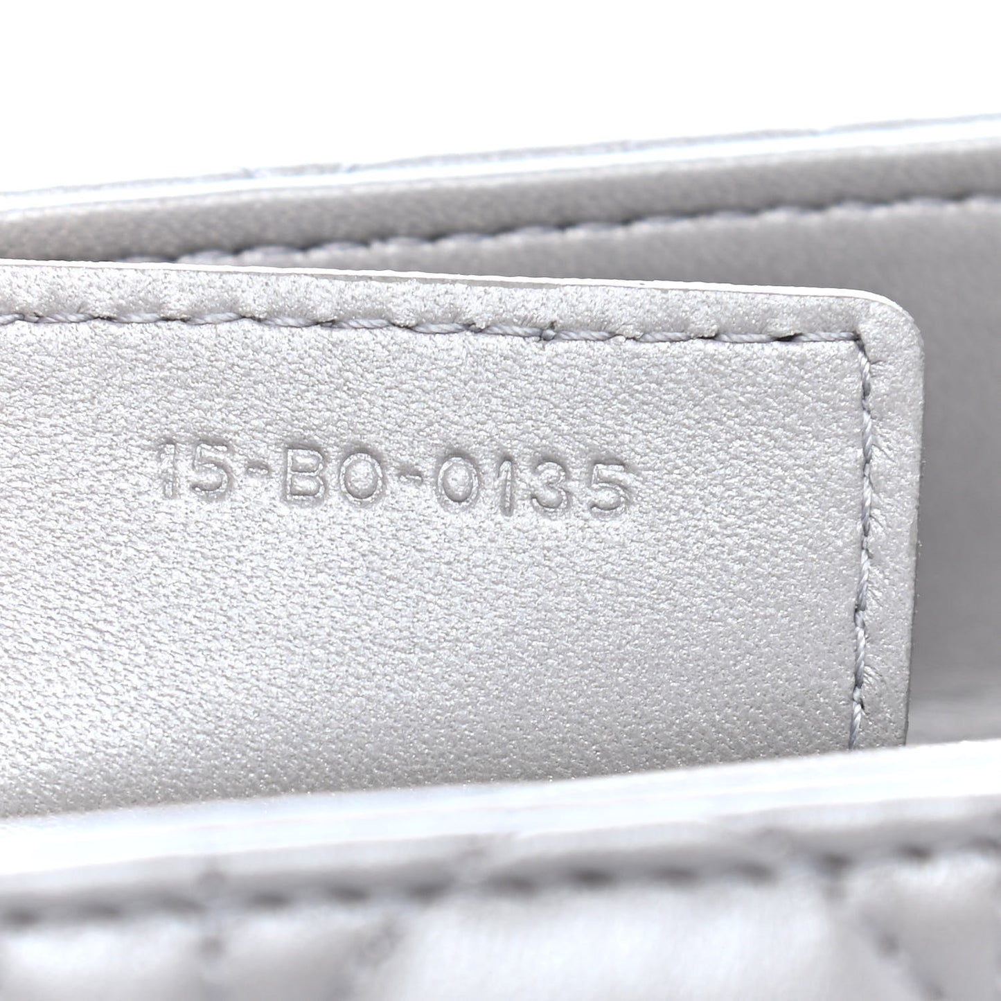 Lambskin Cannage Medium Lady Dior Grey