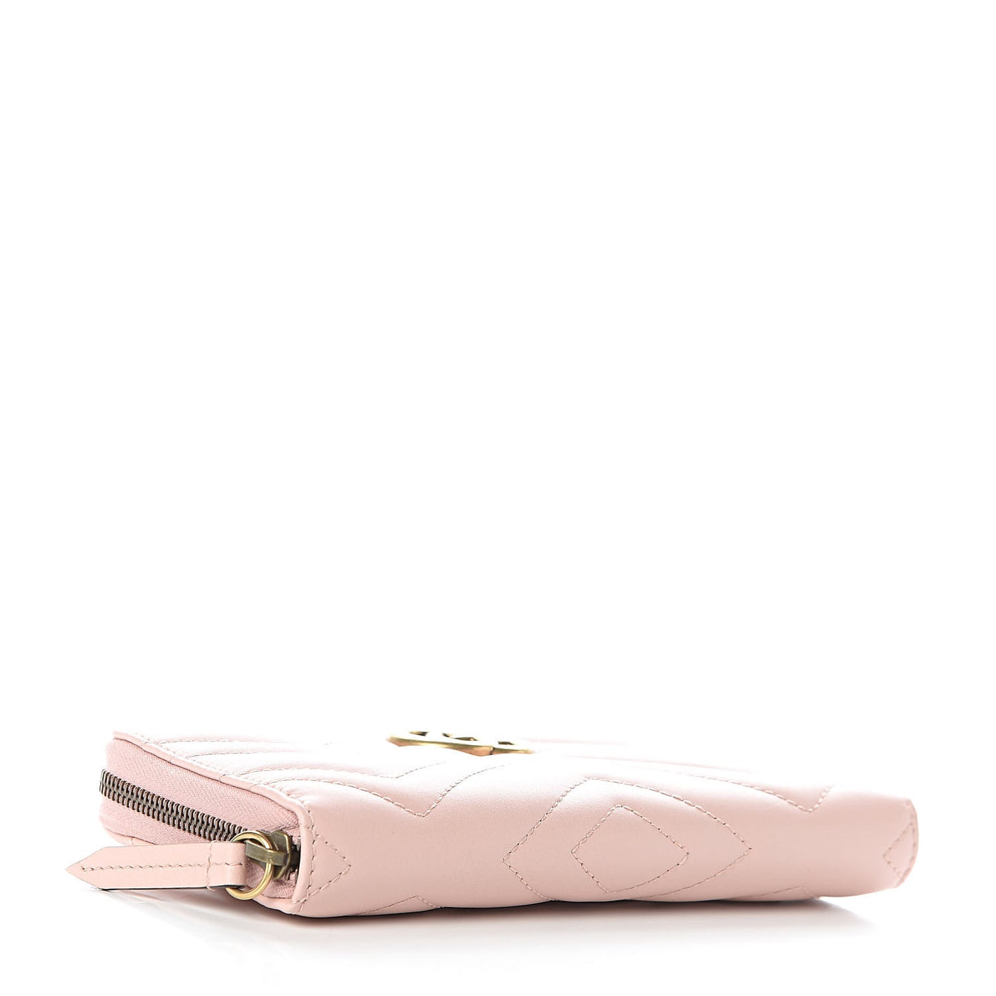 Calfskin Matelasse GG Marmont Zip Around Wallet Perfect Pink