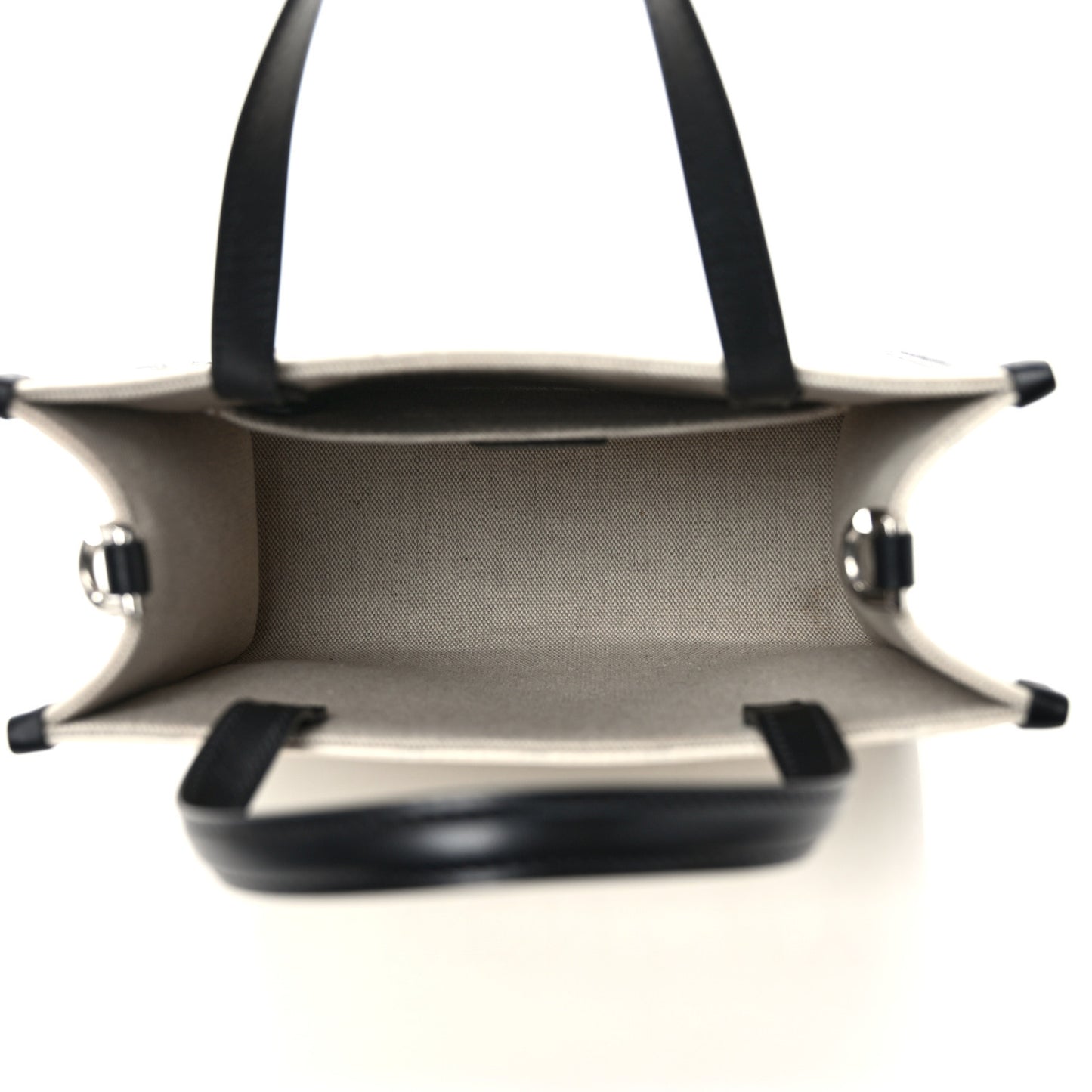 Canvas Mini G-Tote White Black