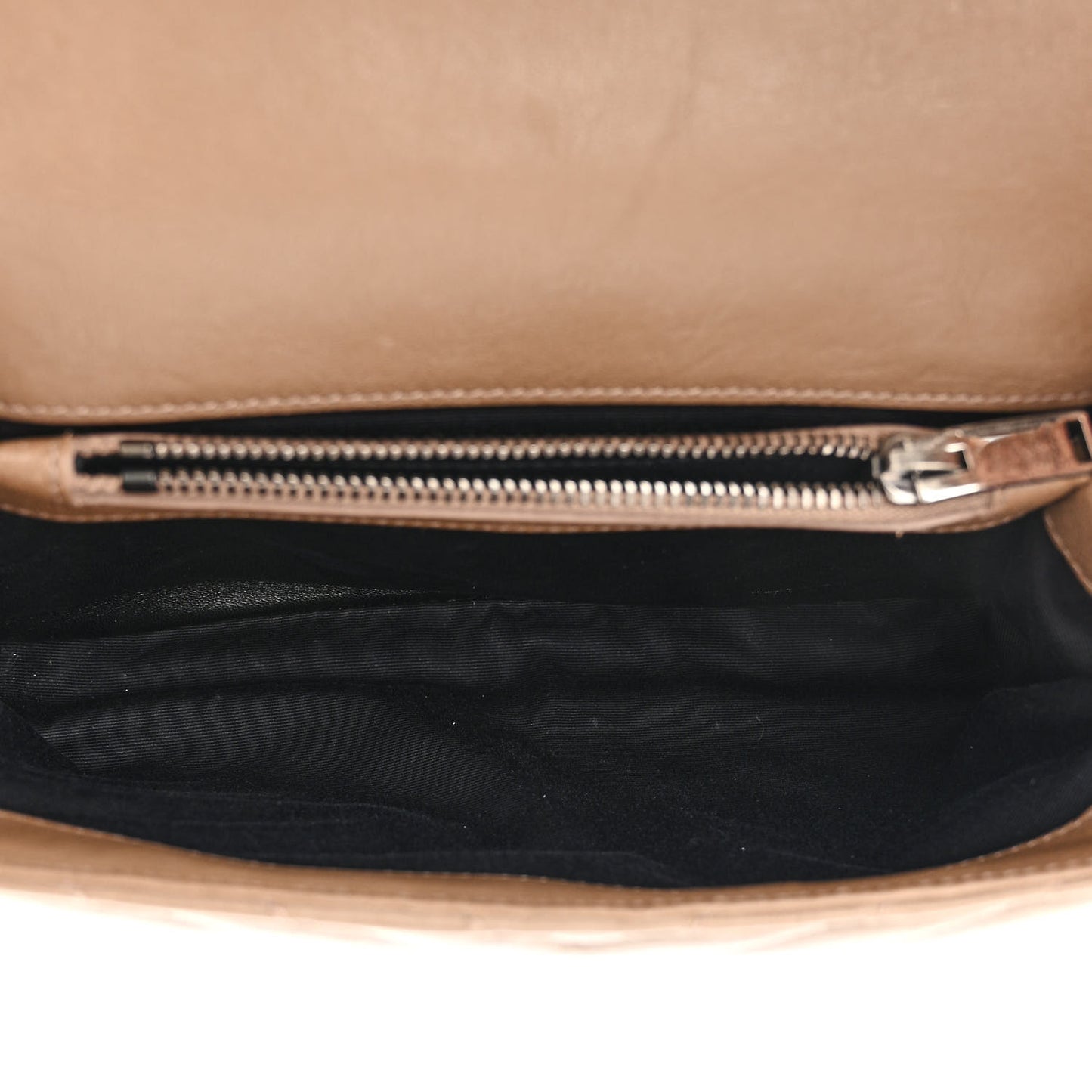 Sheepskin Matelasse Chevron Monogram Medium College Bag Fard