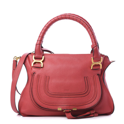 Chloe Calfskin Medium Marcie Satchel Red 1 of 9