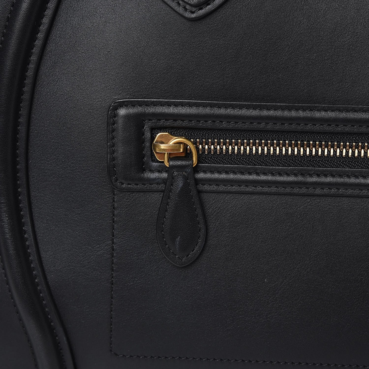 Celine Smooth Calfskin Mini Luggage Black 11 of 15