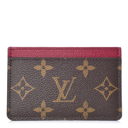 Louis Vuitton Monogram Card Holder Fuchsia 1 of 7