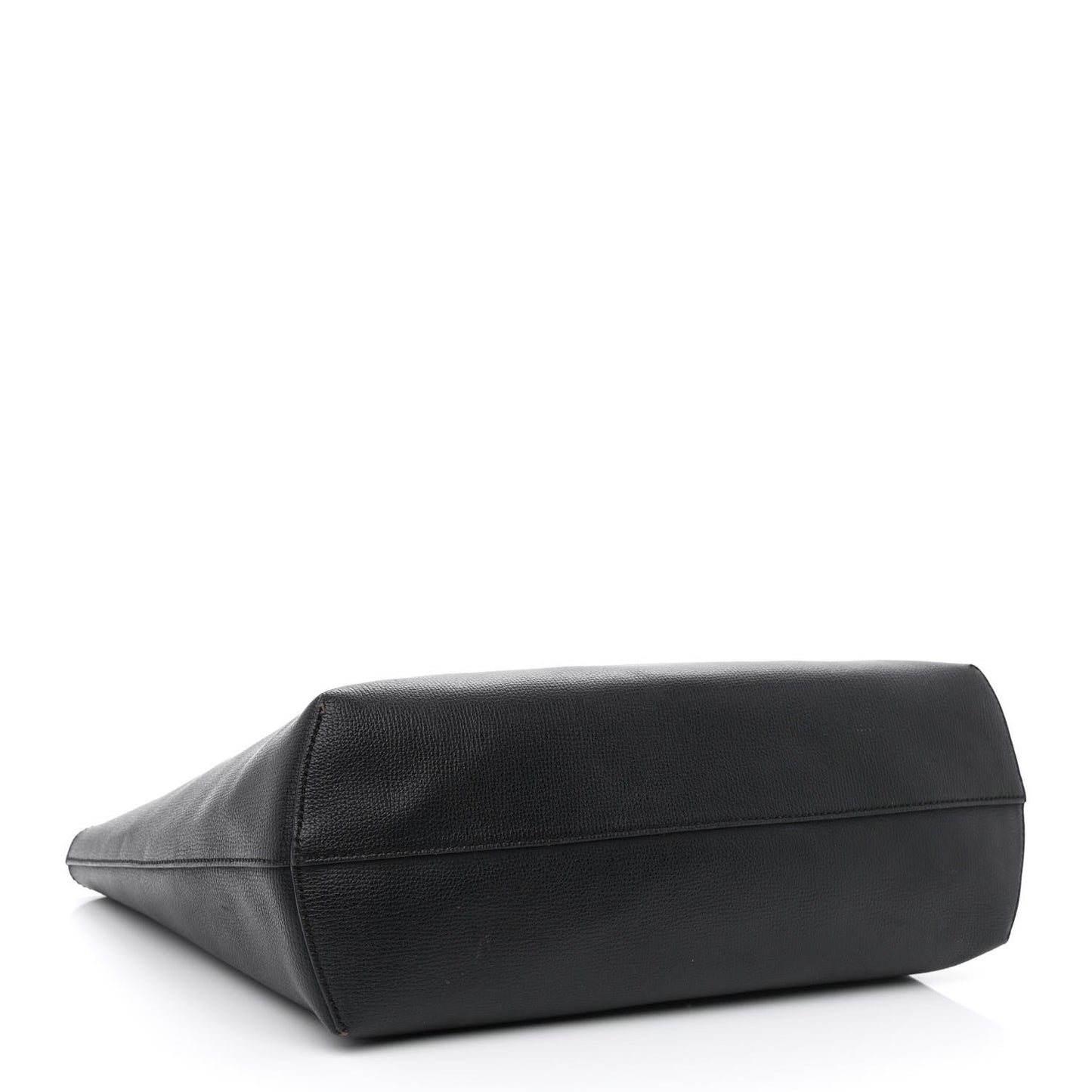 Vitello Vienna Enamel F is Fendi Shopping Tote Black Taupe
