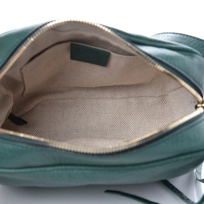 Gucci Pebbled Calfskin Small Soho Disco Bag Emerald Green 5 of 10