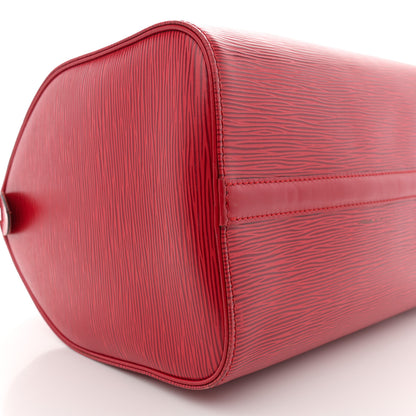 Louis Vuitton Epi Speedy 30 Castillan Red 8 of 15